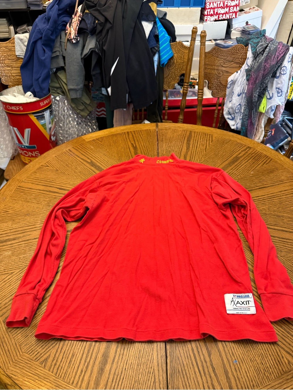 Authentic Pro Line KC Chiefs Mock TurtleNeck - Picture 1 of 4